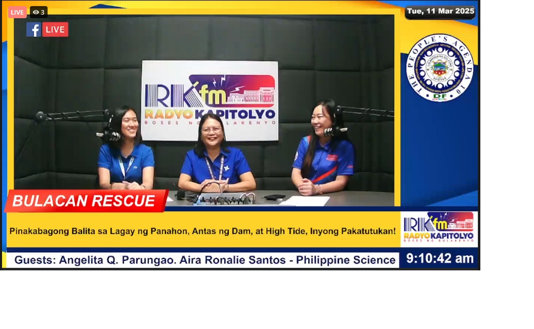 Radyo Kapitolyo with Ayessha Abiol with DOST PD Angie Parungao and Aira Santos